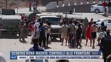 Breaking News delle 14.00 |  Scontro Roma-Madrid, controlli alle frontiere