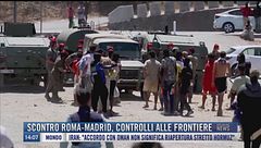 Breaking News delle 14.00 |  Scontro Roma-Madrid, controlli alle frontiere