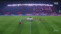 L'omaggio di Argentinos-Racing a Messi