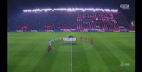 L'omaggio di Argentinos-Racing a Messi