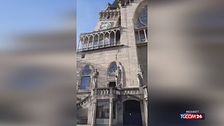 Devastante terremoto in Colombia, crolla il campanile della cattedrale di Manizales