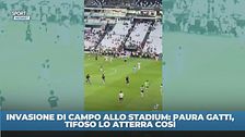 Invasione allo Stadium, intervento killer di un tifoso su Gatti