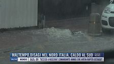 Breaking News delle 14.00 | Maltempo, disagi nel nord Italia, caldo al sud