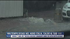 Breaking News delle 14.00 | Maltempo, disagi nel nord Italia, caldo al sud