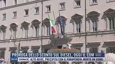 Breaking News delle 14.00 | Proroga dello sconto sul diesel, oggi il Cdm
