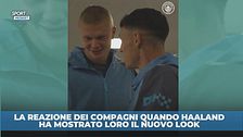 Nuovo look di Haaland: i compagni hanno reagito così