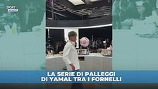 Lamine Yamal: palleggi show in cucina