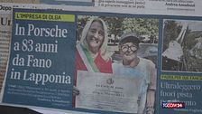 Il viaggio di Olga, a 83 anni in Porsche