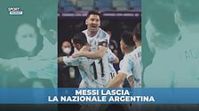 Messi annuncia l'addio all'Argentina: il video da brividi