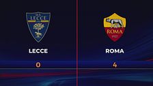 Lecce-Roma 0-4: gli highlights