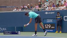 Us Open: Berrettini al secondo turno, battuto l'eterno Wawrinka