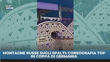 Mai visto: montagne russe sugli spalti in Germania