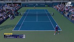 Us Open, doppio fallo e Cerundolo spacca la racchetta