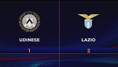 Udinese-Lazio 1-2: highlights