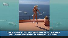 Jutta e Jake Paul, allenamento a Capri da sballo