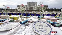 In Romania la tavola dei record: 5 chilometri e 20mila persone sedute