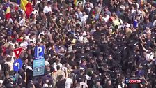 Bucarest, scontri con la polizia alla manifestazione degli agricoltori