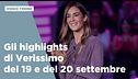 Gli highlights di Verissimo del 19 e del 20 settembre