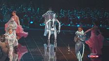 La coreografia di umani e robot alla cerimonia delle WorldSkills