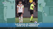 Tresoldi show con l'U-21 della Germania: punizione perfetta