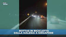 Bottas dal GP di Sepang a quello di Singapore in bici: la pazza avventura