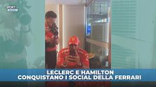 Hamilton e Leclerc "rubano" i social della Ferrari: delirio totale
