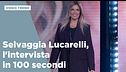 Selvaggia Lucarelli, l'intervista in 100 secondi