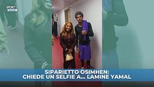 Osimhen-Lamine Yamal, che siparietto