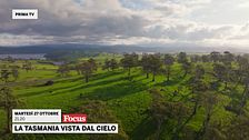 La Tasmania vista dal cielo