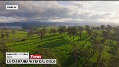 La Tasmania vista dal cielo
