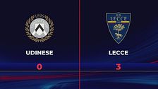 Udinese-Lecce 0-3: gli highlights