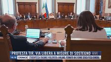 Breaking News delle 14.00 | Protesta tir, via libera a misure di sostegno