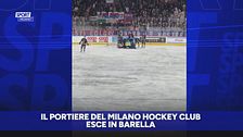 Milano Hockey Club, paura per il portiere Smith: esce in barella