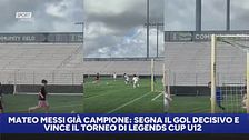 Mateo Messi già campione: segna gol vittoria e vince torneo U12