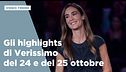 Gli highlights di Verissimo del 24 e del 25 ottobre