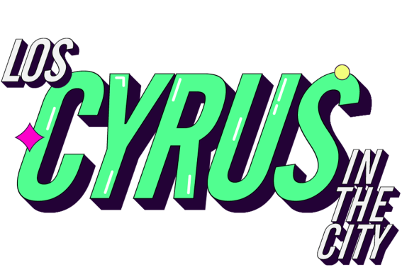 Los Cyrus in the city T1 logo