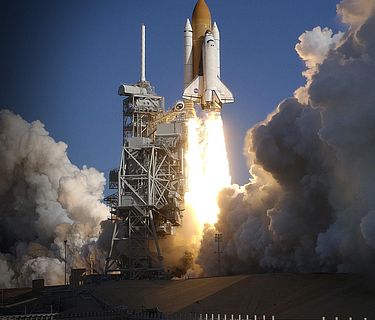 The space shuttle that fell to earth